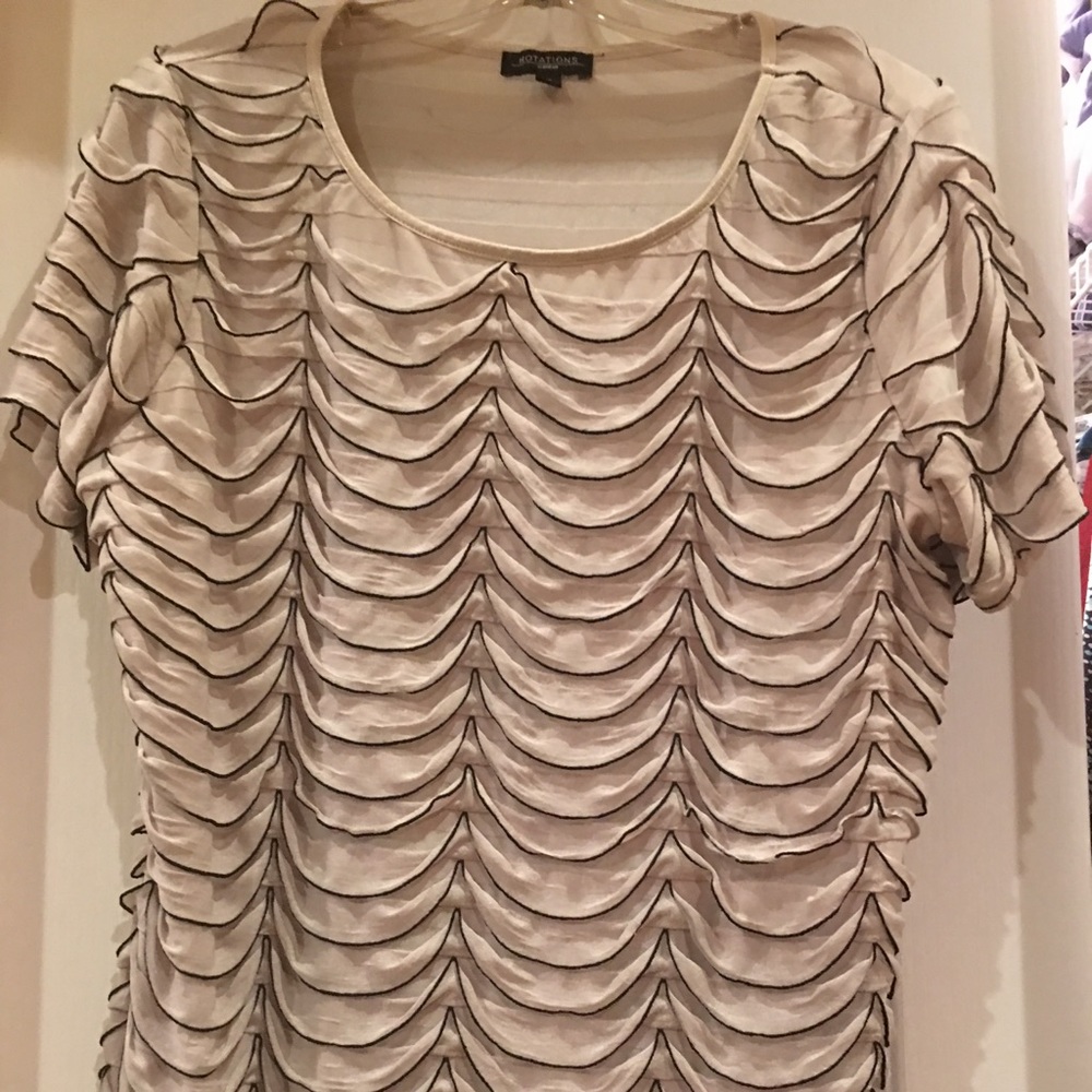 Cream and black